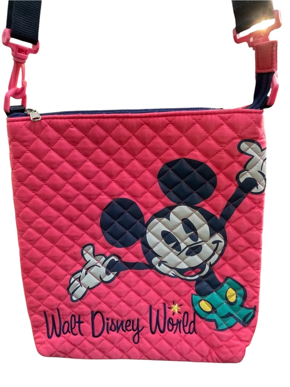 Disney Parks Walt Disney World Mickey Mouse Quilted Crossbody Bag